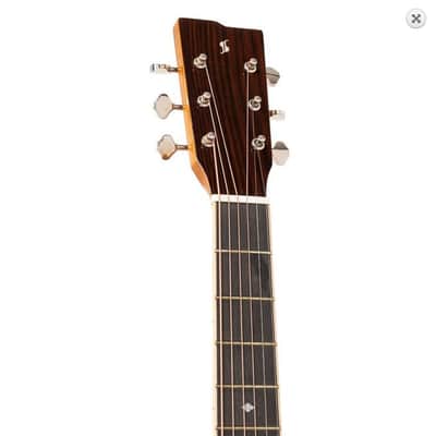 Stagg SA45 D-FM Dreadnought acoustic guitar with spruce top, Series 45, Flamed Mahogany Back & Sides image 5