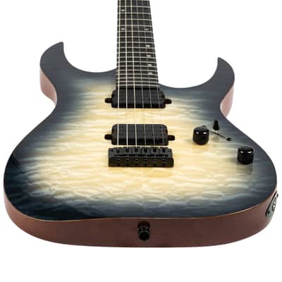 Spira S-500 QGY E Double Cutaway Mahogany Quilted Maple Top Canadian Roasted Maple Neck 6-String Electric Guitar image 9