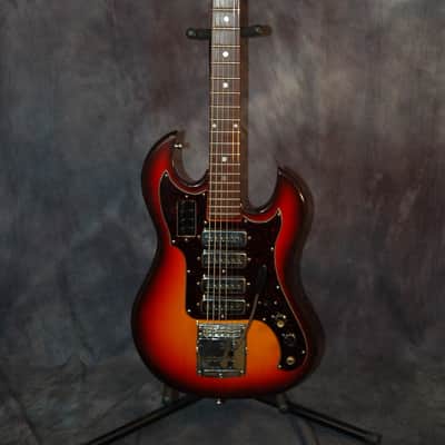 Conrad 4 Pickup Baritone Pro Setup Original Case 1966 Sunburst image 1