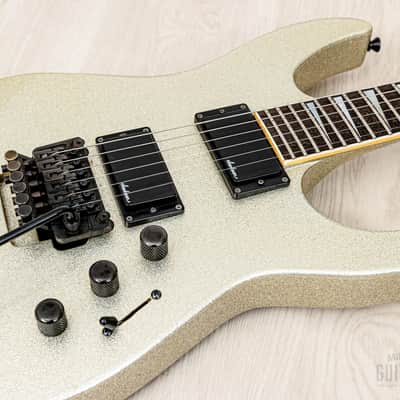 1990 Charvel by Jackson Soloist SL-140-HH Neck Through Platinum Pearl w/ Floyd Rose image 6