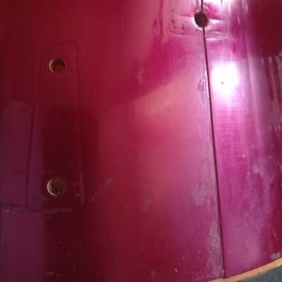 Vintage 1970s/1980s Sonor Phonic 14x10" Tom Shell - 9-Ply German Beech - Red ? image 10