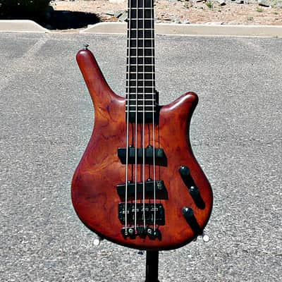 Warwick Thumb ​NT4  - 4 String Neck Thru Bass Guitar with ​Custom Ordered Calzone ATA ​Deluxe Bass Flight Case - PV Music Guitar Shop Setup and Tested - Plays / Sounds / Looks Great image 4
