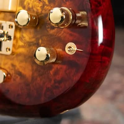 Warwick Limited Edition Masterbuilt Streamer Stage II NT 5-String Bass - Bleached Honey Sunset Burst in Natural Transparent High Polish with Gig Bag image 14