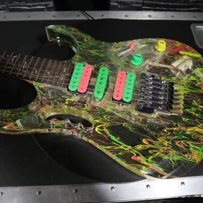 Ibanez JEM20th Steve Vai Signature 20th Anniversary 2007 - Clear Splatter image 17