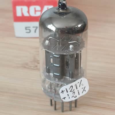 Pefect NOS NIB RCA 5751 BLACK PLATE made in USA special 12ax7 ecc83 XTRA STRONG balanced, great for Fender. image 4