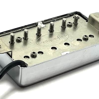 Dragonfire Covered A5 Bucker Neck Position Dedicated Pickup ~ AlNiCo Neck Humbucker ~ Covered Chrome image 4
