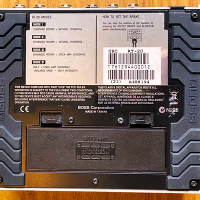 BOSS RT-20 Rotary Speaker Simulator Authentic Modeling, Simulates Leslie Style Rotary Speaker With COSM! image 8