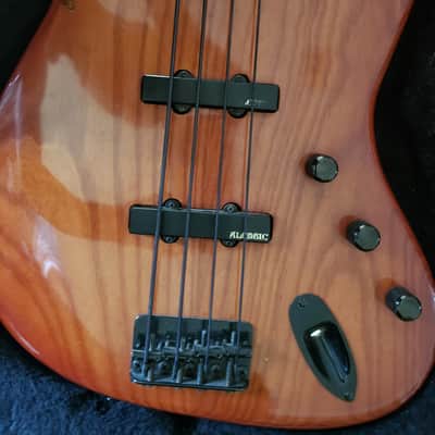 Custom Fretless Bass w Alembic parts Custom Unknown Birds eye maple and maple image 5