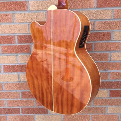 Johnson JB-2 4-F Fretless Acoustic-Electric Bass 2010's - Natural image 17