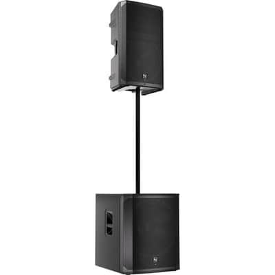 (2) Electro-Voice ELX200-15P, (2) EV ELX200-18SP, (2) ELX200-15P Covers, (2) ELX200-18SP Covers, (2) Poles, SV100 Mic, (4) XLR Cables Bundle image 4