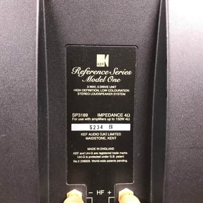 KEF Reference Speakers Model One (SP3189) Wood Cabinets Made in England image 11