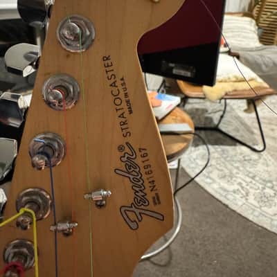 Fender 40th Anniversary American Standard Stratocaster with Maple Fretboard 1994 Lipstick Red image 2