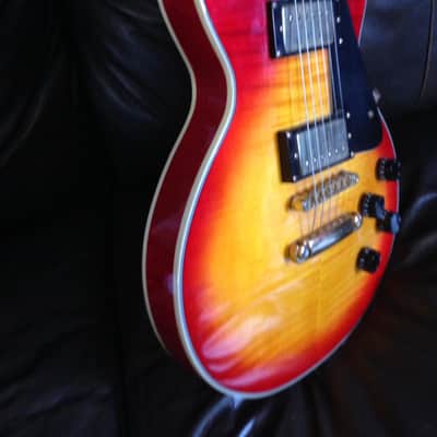 Epiphone Les Paul Custom Electric Guitar Cherry Sunburst image 11