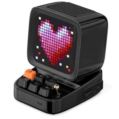 Smart Retro Portable Speaker Pixel-Art / Alarm Clock + Apps image 2