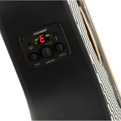Fender Tim Armstrong Hellcat Concert Acoustic Guitar, Checkerboard, Walnut Fingerboard image 7