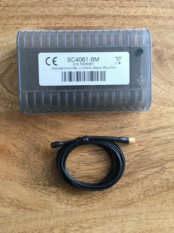 DPA SC4061-BM d:screet Omni Mic, Lo-Sens, MicroDot Omnidirectional, Condenser 2018 black image 1