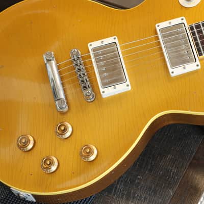 2023 Heritage H-150CC Custom Shop Electric Guitar Aged Gold Top + OHSC image 6