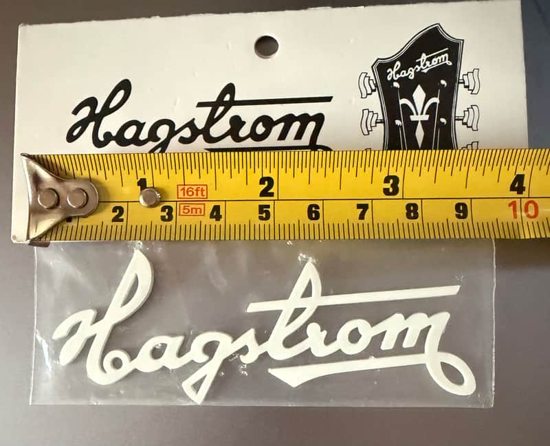Hagstrom Repro logo 9,5cm made in Sweden - White image 1