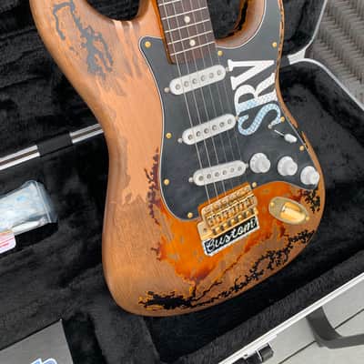 SRV Number One #1 Relic Strat Replica - Custom Licensed & Hand-crafted w/ FREE Gator Hard Case image 15