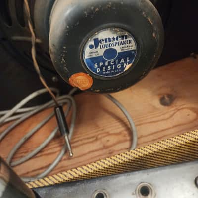 Fender Deluxe 5E3 Narrow Panel 15-Watt 1x12" Guitar Combo 1955 - 1960 - Tweed image 11