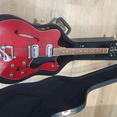 Maton 777 Supreme 1964 - Translucent red image 15