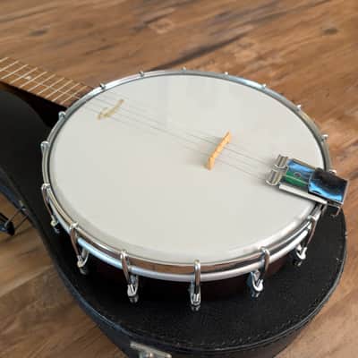 John Grey And Sons 25 Fret 5 String Vintage Banjo W/Original Case England image 2
