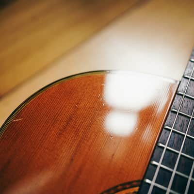 1970s Ryoji Matsuoka M40 – Handcrafted in Japan| Solid Top | Low Action | Vintage Classical Tone image 10