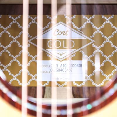 Cort Gold-A10 Cocobolo Torrefied Spruce Top Acoustic Electric Guitar w/Case image 8