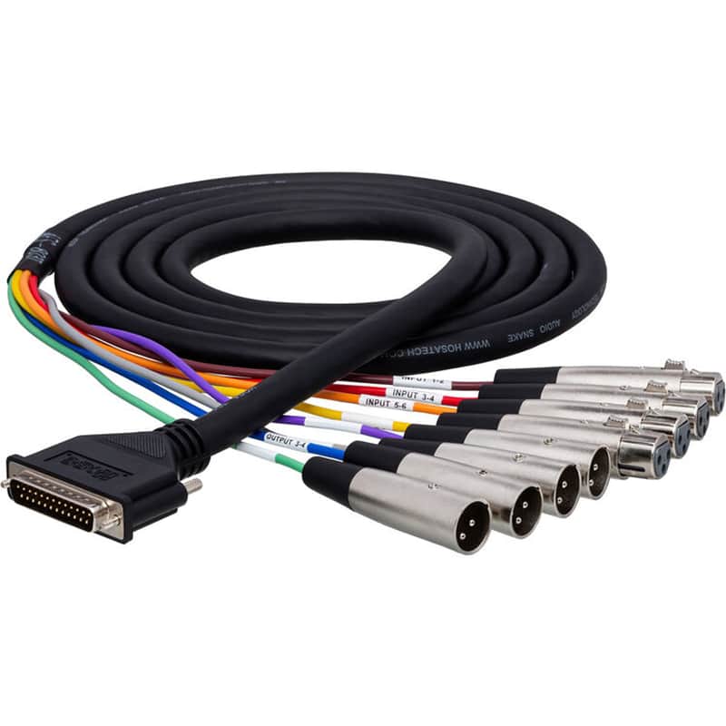 Hosa Technology AES-805Y DB25-to-XLR AES/EBU Breakout Snake - 5m image 1