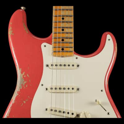 2020 Fender Custom Shop '57 Stratocaster Heavy Relic - Fiesta Red image 2