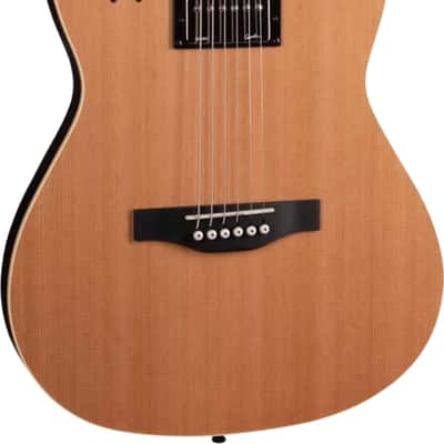 Godin A6 Ultra Thinline Acoustic-Electric Guitar, Solid Cedar Top image 4