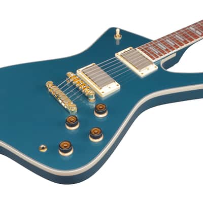 IBANEZ IC420-ABM Iceman E-guitar Antique Blue Metallic Incl. Gigbag B-Stock image 3