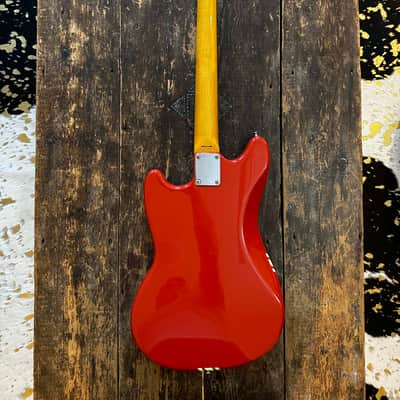 Fender Mustang 1973 RI Competiton Edition Fiesta Red w/ Matching Headstock MIJ 2012 Japan image 17