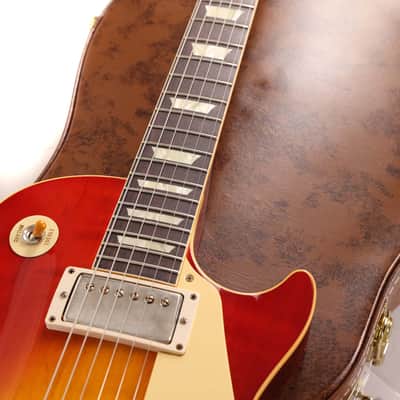 Gibson Custom Shop 1958 Les Paul Reissue Washed Cherry Sunburst VOS image 7