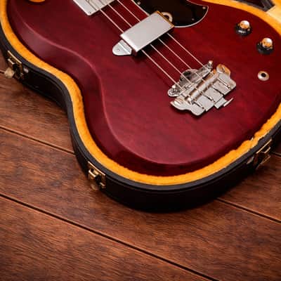 1965 Gibson EB-0 Bass – 1 Owner – ALL ORIGINAL – Cherry Red – OHSC – Clean! image 2