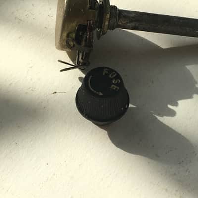 Vintage Taiwan Extra Long Shaft Potentiometer Amp Pot + Fender Fuse Twist Cap image 4