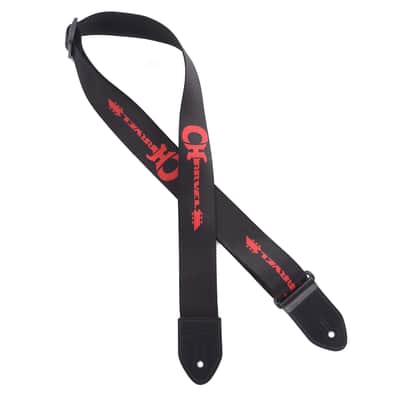 Charvel Logo Black/Red Strap