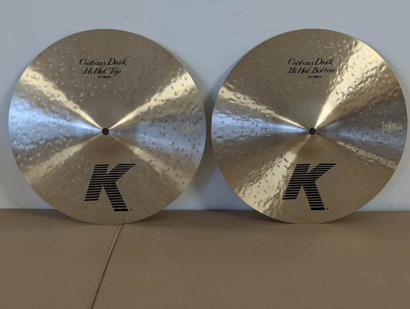 Zildjian 14" K Custom Dark Hi-Hat Cymbals (Pair) 1995 - Present - Traditional image 1