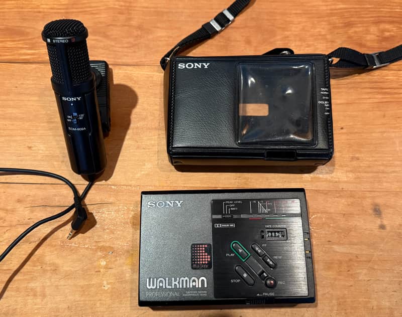 Sony WM-D3 Professional Walkman Portable Stereo Cassette Recorder and stereo microphone image 1