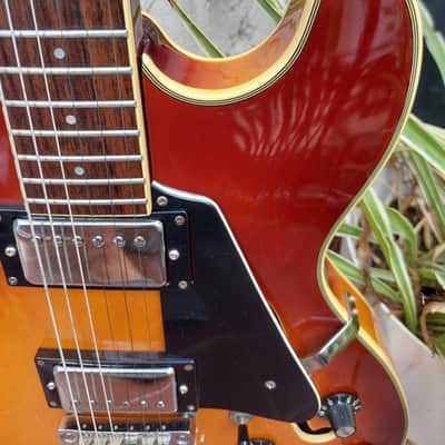 1986 Aria Pro II TA-40 Sunburst MI Korea ES-335 Style Jazz image 3