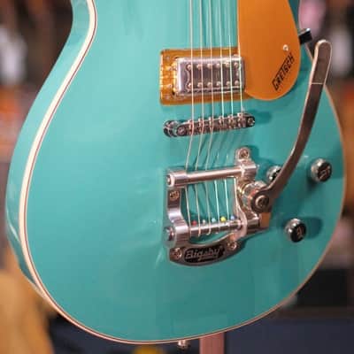 Gretsch G5232T Electromatic Double Jet FT with Bigsby, Laurel Fingerboard, Caicos Green image 2
