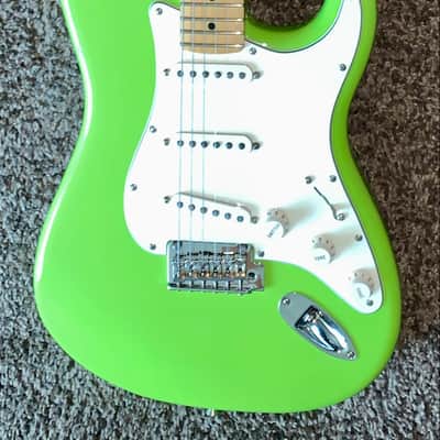2019 Fender FSR Player Series Stratocaster  Electron Green, Limited  Edition electric guitar image 1