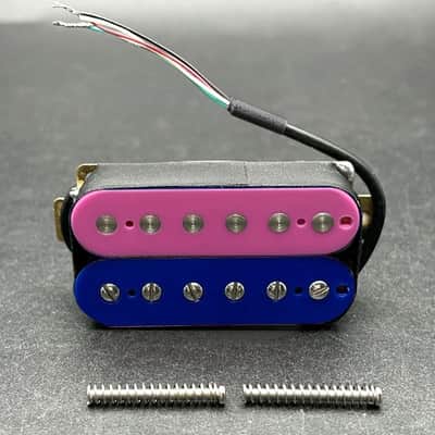 Blue and Purple Set Guitar Neck and Bridge Humbucker Pickups Set image 4