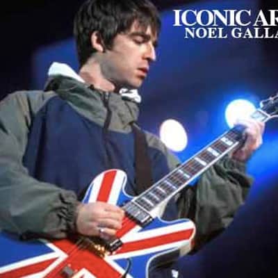 Noel Gallagher Oasis Lindert Guitar Owned 1996 image 5