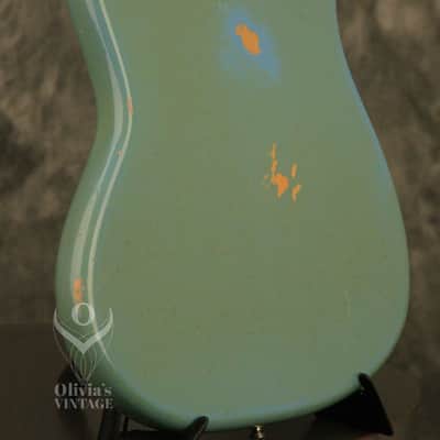 1964 Fender DUO-SONIC II Blue with '66 body CLAY DOTS + L-PLATE + '64 pickups image 14