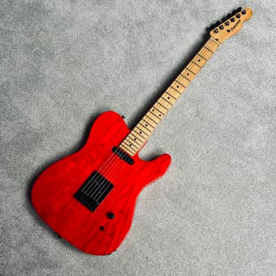 2000s Fernandes TE-85T Ash Telecaster MIJ - Takuya Signature Japan Transparent Red image 17