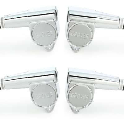 Grover 144C Mini Bass Tuning Machines Set - 2+2 - Chrome image 1