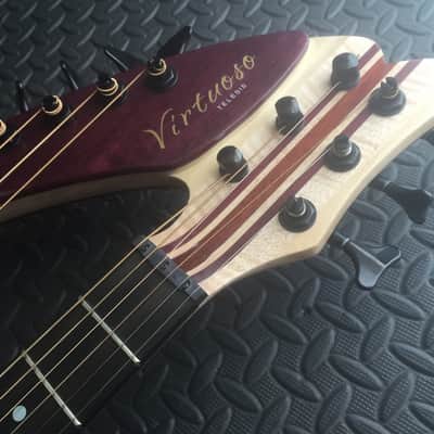 Extraordinary Near Mint Virtuoso Custom Telesis Bespoke 20 String Electro-Acoustic Harp Guitar image 13