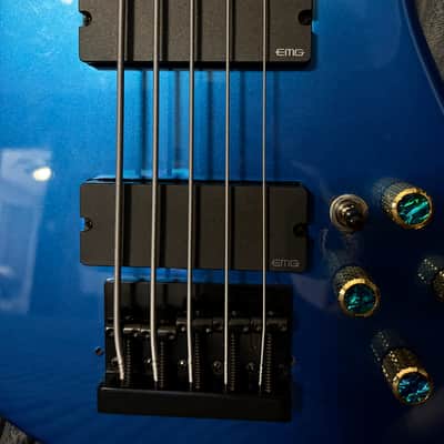 Spector Performer 5 2019 modded- Present - Metallic Blue image 6