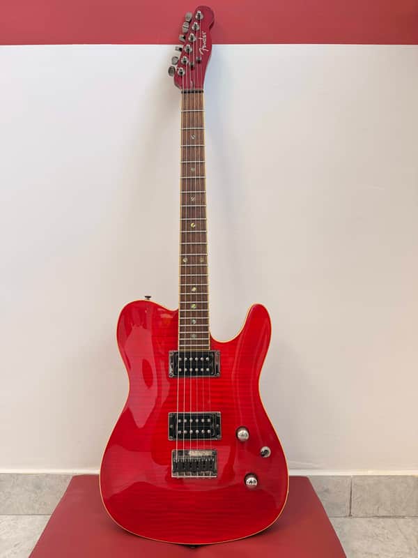 Fender Special Edition Set-Neck Custom Telecaster HH FMT 2003 - Black Cherry Burst image 1